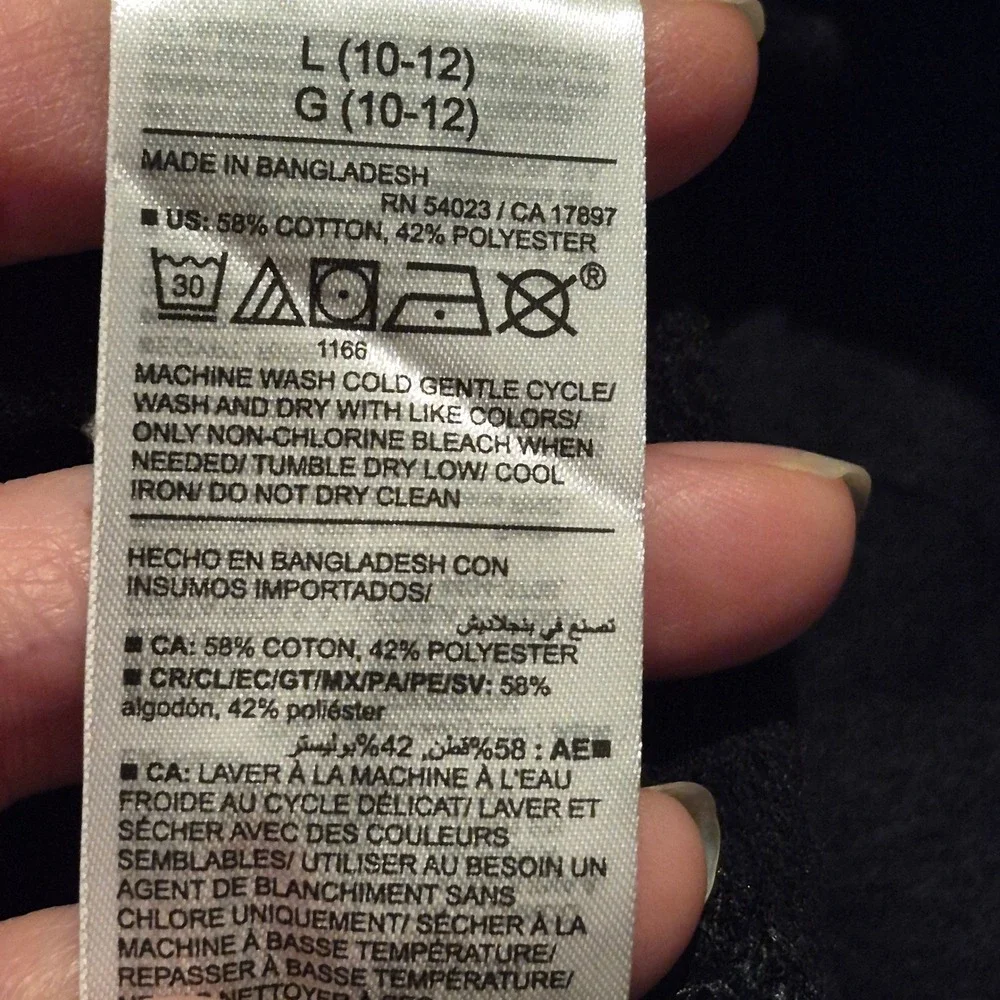 Old Navy Kids Pullover Hoodie Solid Black‎ Blank Wardrobe Staple NWT L 10/12